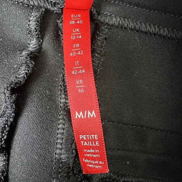 Spanx Slim Straight Perfect Pants Womens Medium Petite Black Stretch Career READ - Picture 4 of 11